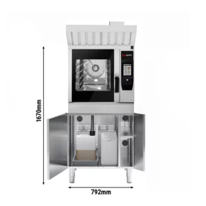 Dotykový konvektomat – 4x GN 1/1, s grilovacou funkciou a zberom tuku