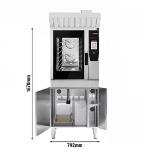 Dotykový konvektomat – 6x GN 1/1, s grilom a zberom tuku