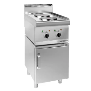 Elektrický varič – 4 kW, 2 okrúhle platne, s podstavcom (1 dvierka)