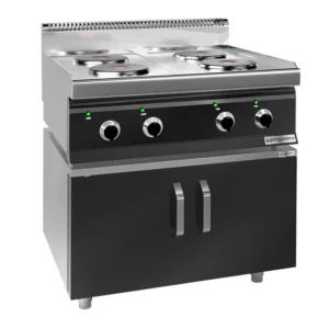 Elektrický varič – 9,2 kW, 4 okrúhle platne, s podstavcom (2 dvierka)