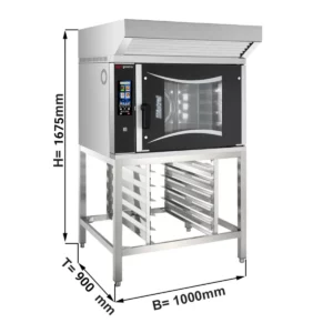 Pekársky konvektomat Touch – 6x EN 60x40, vrátane digestora