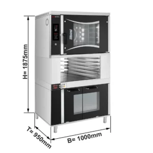 Pekársky konvektomat Digitálny – 6×EN 60×40, s kysnutím a stojanom