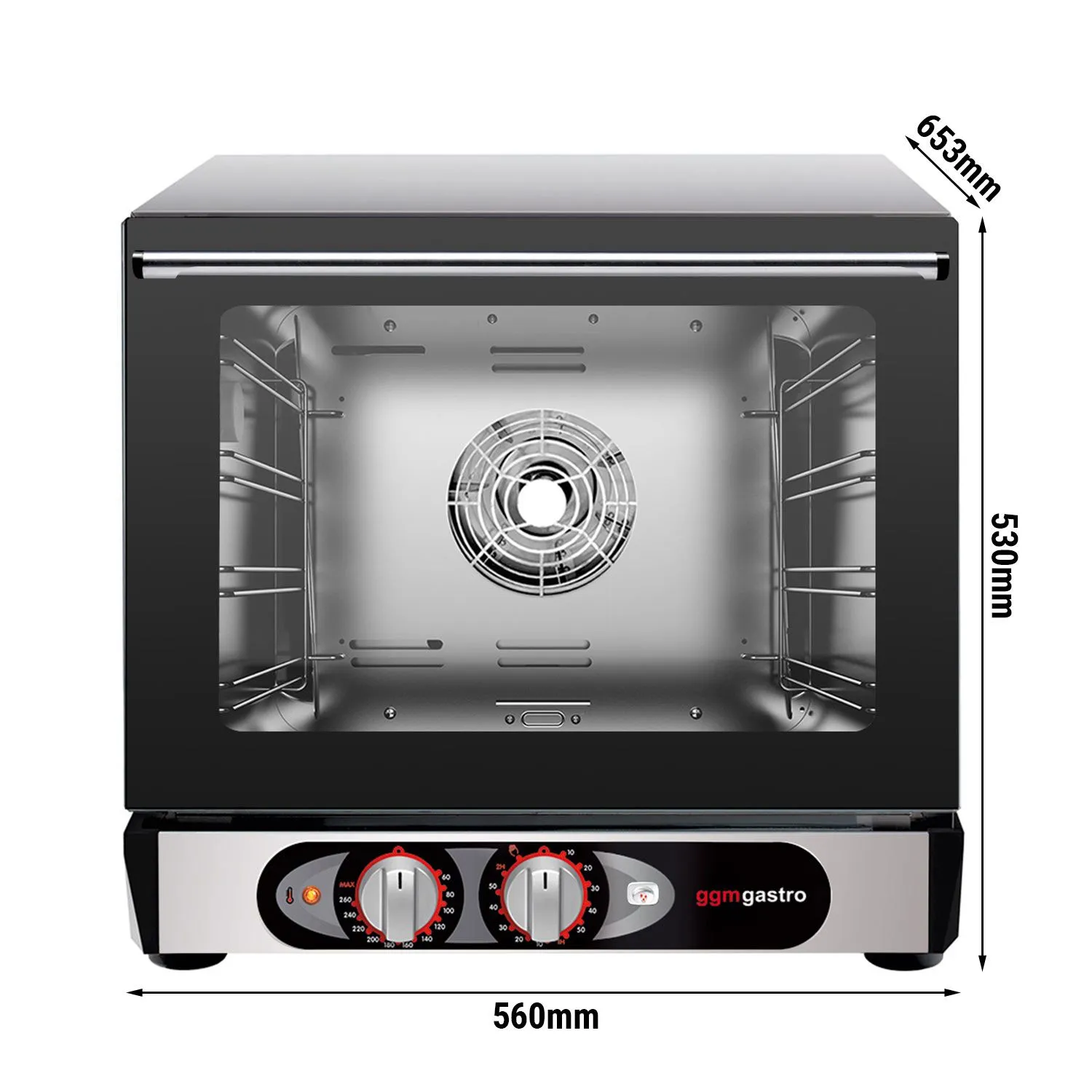 Teplovzdušná rúra COMPACT – manuálna, 4 plechy 450x340mm – Obrázok 5