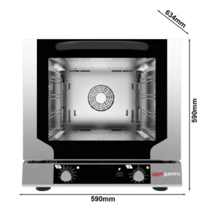 Teplovzdušná rúra COMPACT – manuálna, 4 plechy 429x345mm