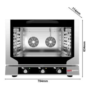 Teplovzdušná rúra COMPACT – manuálna, 4x GN 1/1 alebo EN 60x40