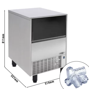 Výrobník ľadových kociek HENDI – dutý valec, 51kg/24h