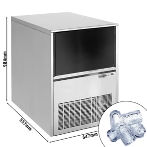 Výrobník ľadových kociek HENDI – dutý valec, 79kg/24h