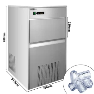 Výrobník ľadových kociek – dutý valec, 80 kg/24h