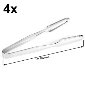 Kliešte na kocky ľadu Hendi - 4 kusy