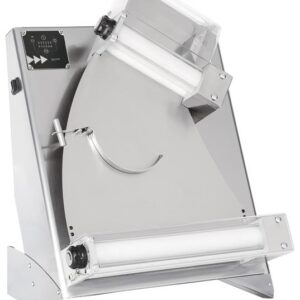 Valčeková pizza forma Prismafood 400 – 2 páry valcov, 250W, 585x435x790 mm