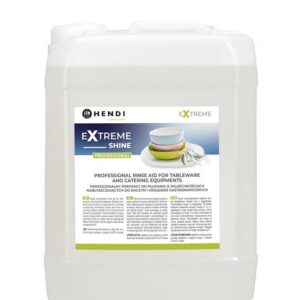 Oplachovací prostriedok s leštiacim účinkom Extreme Shine Hendi - na riad a gastro zariadenia, 10L