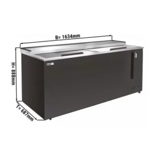 Mraznička na fľaše – 577 l, čierna