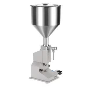 Pneumatický plniaci stroj – s nožným pedálom, na tekutiny a pasty