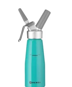 Fľaša na šľahačku tyrkysová 0,5 l | Hendi 975893
