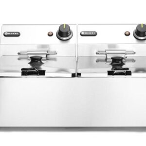 Manuálna fritéza Hendi - Kitchen Line, 2 x 6L, 230V/6600W