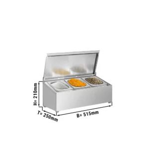 Doska na upevnenie koreničiek – 3x GN 1/6