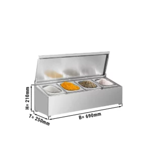 Doska na upevnenie koreničiek – 4x GN 1/6