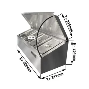 Doska na upevnenie koreničiek – 4x GN 1/4