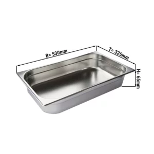 GN nádoba 1/1 – hĺbka 65 mm