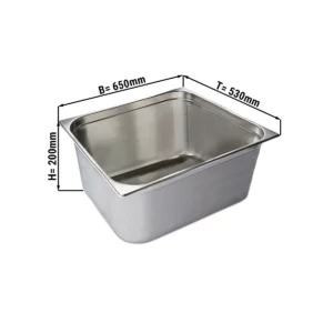 GN nádoba 2/1 – výška 200 mm