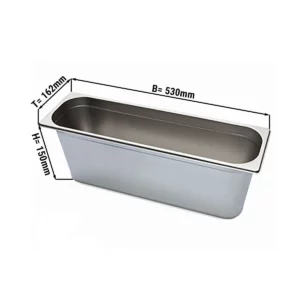 GN nádoba 2/4 - hĺbka 150 mm
