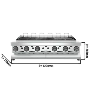 Plynový vodný gril – výkon 15,6 kW