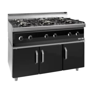 Plynový varič – 36 kW, 6 horákov, s podstavcom (3 dvierka)