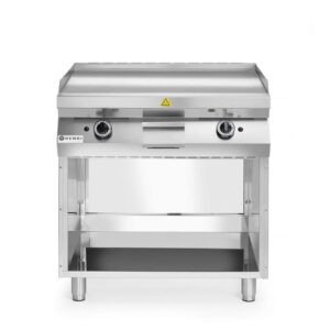 Plynová grilovacia platňa na varenie - hladká, 800x700x900 mm, 10 kW