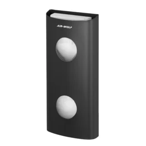 AIR WOLF | Zásobník hygienických vrecúšok, 25 ks, matná čierna nehrdzavejúca oceľ