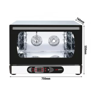 Digitálna kompaktná teplovzdušná rúra – 4xGN1/1 alebo EN60x40