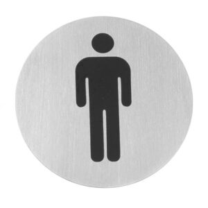 Informačná tabuľka Hendi – ženy, nálepka na dvere, ø75 mm