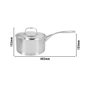 Hrniec ATLANTIS 7 Ø200 mm s pokrievkou nerez