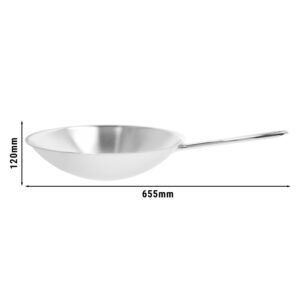 Wok s kruhovým podstavcom DEMEYERE APOLLO 7 Ø360 mm nerez