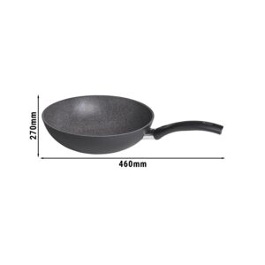 Wok BALLARINI BARI Ø280 mm kameňový vzhľad šedý