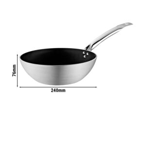 Wok panvica z hliníka Ø24 cm