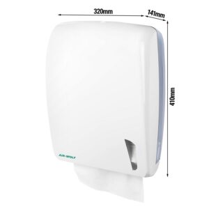 Zásobník na utierky AIR WOLF – ABS plast, 750 ks, biely variant