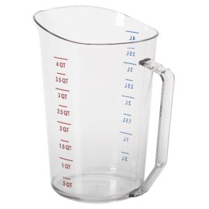CAMBRO | CAMWEAR® - Polykarbonátová odmerka so stupnicou - 4 litre, číry