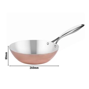 Wok panvica z medi Ø26 cm