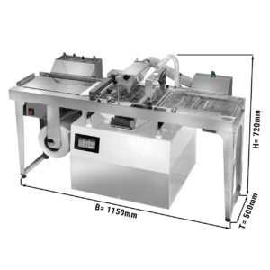 Zariadenie na temperovanie čokolády s výtokovým kohútikom - Chocotemper - vrátane police s glazúrou