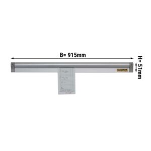 Bon hliníková koľajnica – 91,5 cm, príchytka na účty, poznámkový systém