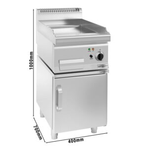 Elektrická platňa 3,6 kW - hladká - s podstavcom a dvierkami