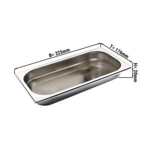 GN nádoba 1/3 - hĺbka 20 mm