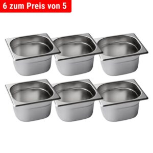 Nerezová GN nádoba 1/6 - hĺbka 100 mm