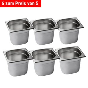 Nerezová GN nádoba 1/6 - hĺbka 200 mm