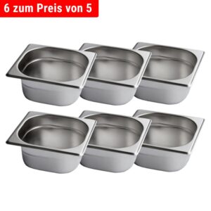 Nerezová GN nádoba 1/6 - hĺbka 65 mm