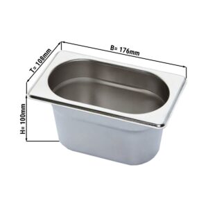 GN nádoba 1/9 - hĺbka 100 mm