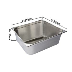 GN nádoba 2/1 - hĺbka 150 mm
