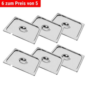 Nerezové GN veko 1/2 - s priehlbinou na lyžičku