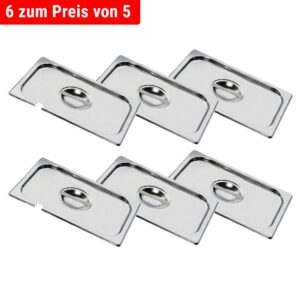 Nerezové GN veko 1/3 - s priehlbinou na lyžičku