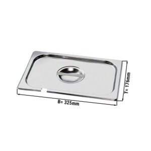 GN veko 1/3 - s priehlbinou na lyžičku